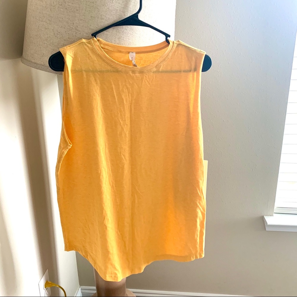 Lululemon Brunswick Muscle Tank in Gold.